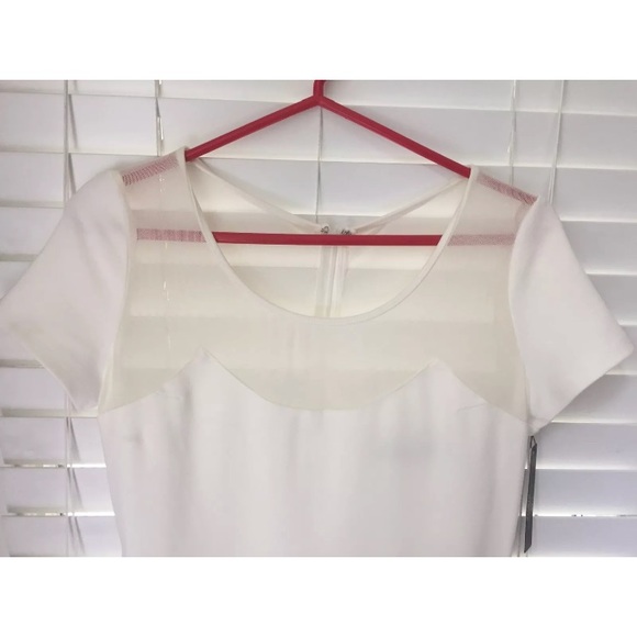 “French Connection” NEW Women's Mesh White Dress - Picture 3 of 5